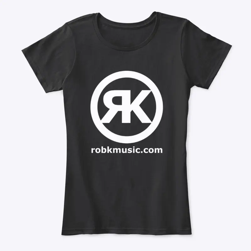 Rob K Music logo t-shirt (dark)