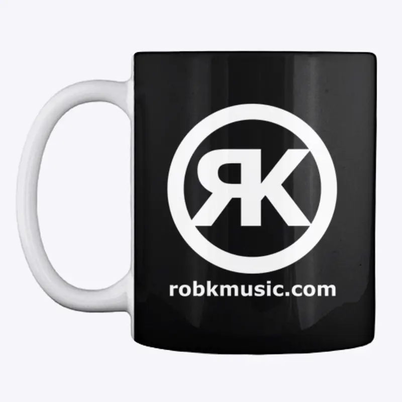 Rob K Music logo mug (dark)